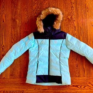 Rossignol Girls Junior Snow Ski Jacket - Winter coat w/ detachable fur hood